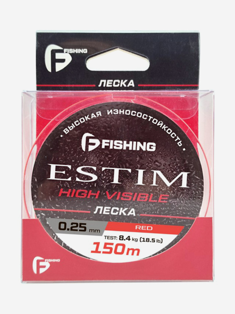 Леска F-FISHING Estim Red 150м 0,25мм 8,4кг/18,5lb