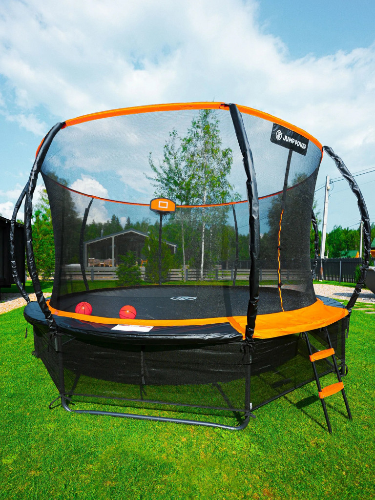 Каркасный батут Jump Power 12 ft Pro Inside Basket Orange