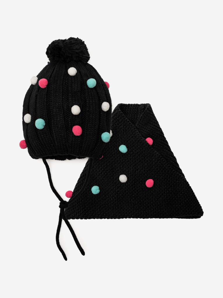 Комплект для девочки: шапка, снуд PlayToday