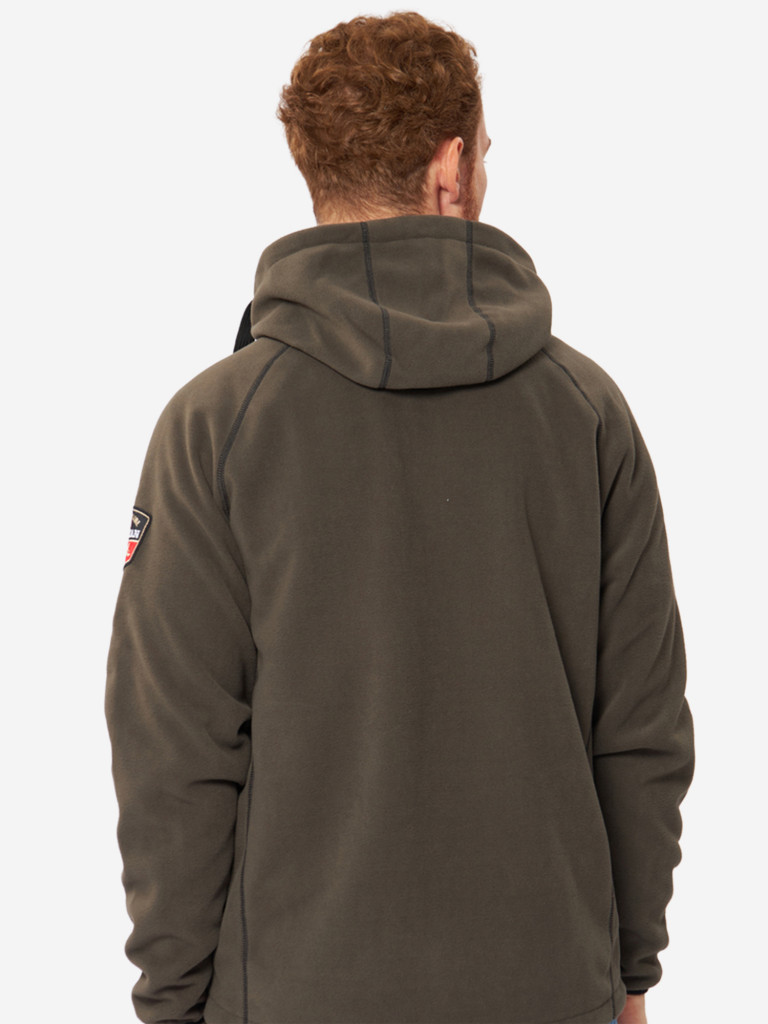 Куртка флисовая мужская Alaskan Black Water X с капюшоном для рыбалки и охоты