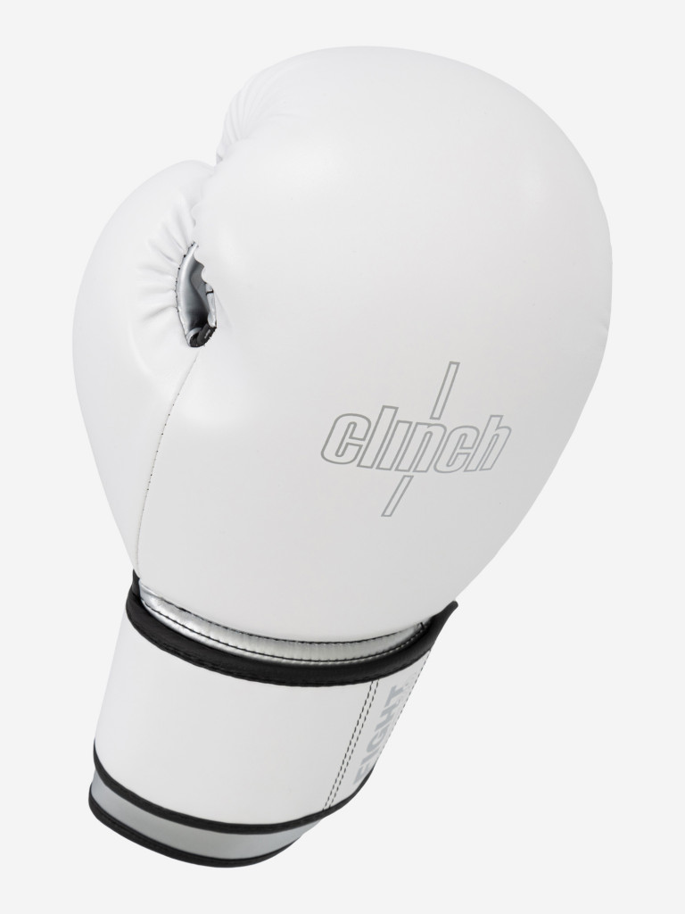 Перчатки боксерские Clinch Fight 3.0 бело-серебристые