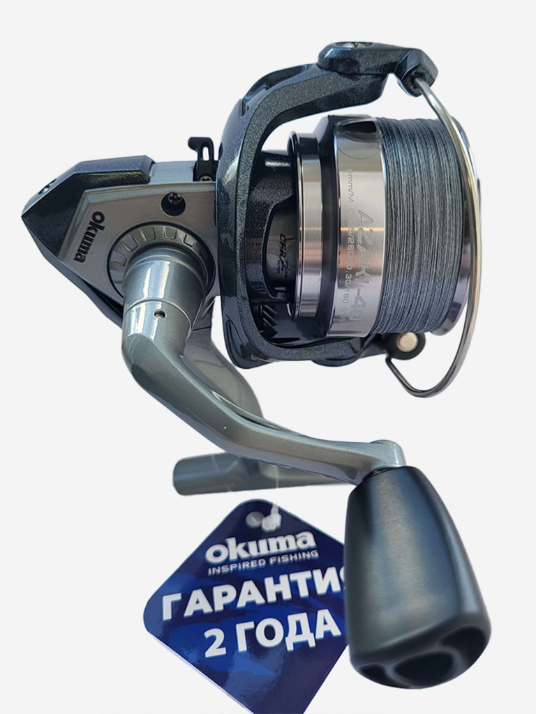 Катушка для рыбалки Okuma Azaki 40 с плетёной леской