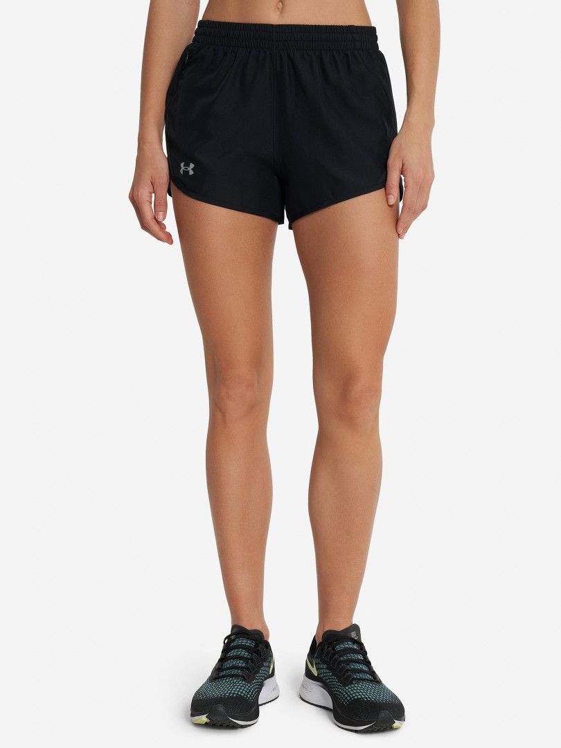 фото Шорты женские under armour fly, черный