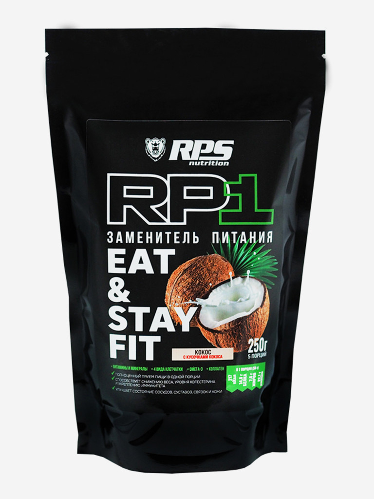 Заменитель питания RPS Nutrition 250 гр Кокос с кусочками кокоса