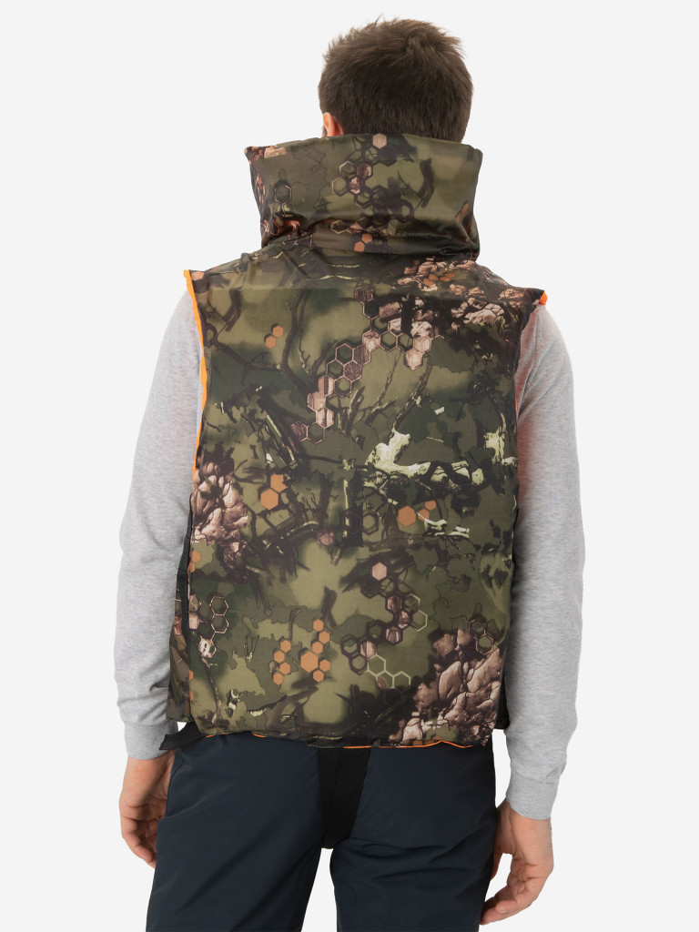 Жилет спасательный HUNTSMAN ПР для рыбалки двусторонний, 80 кг