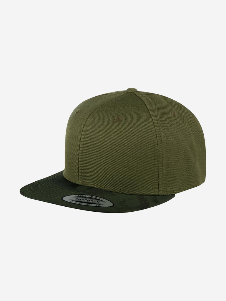 Бейсболка с прямым козырьком FLEXFIT 6089CV (оливковый)