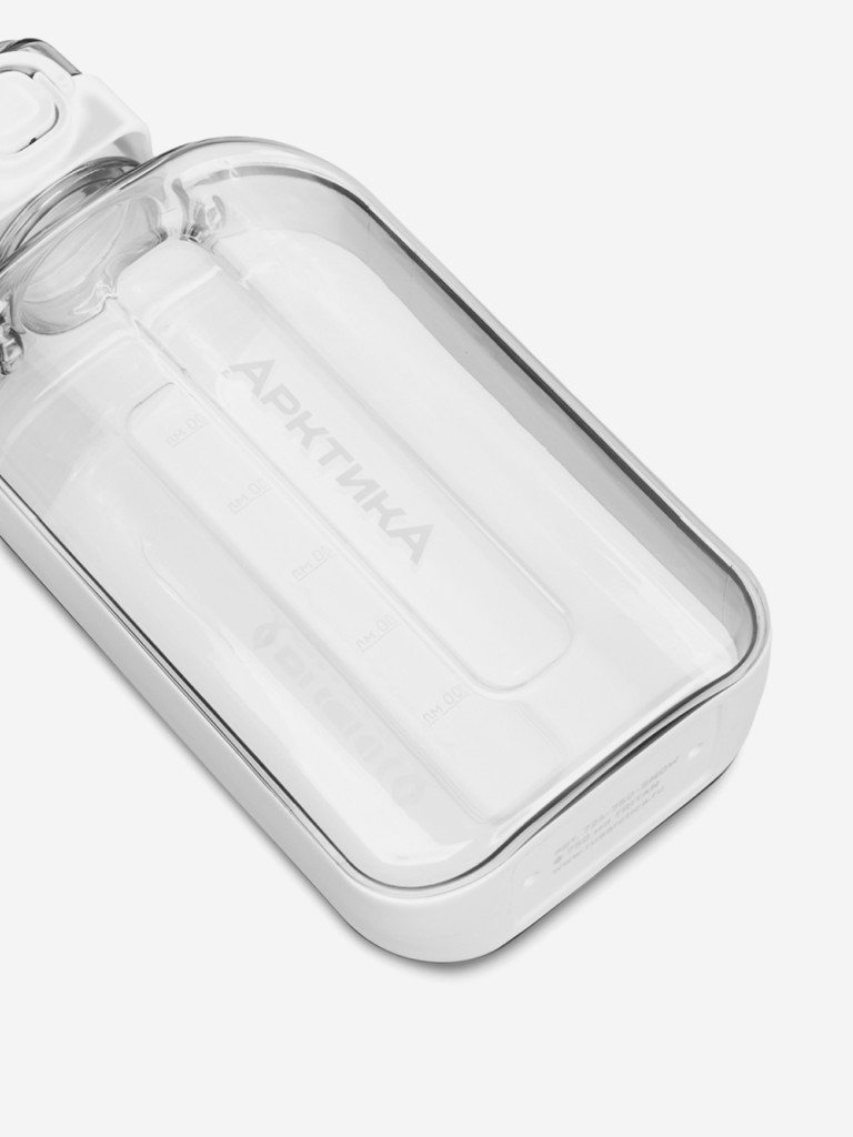 Бутылка тритановая 750 мл с регулируемым ремешком, снег