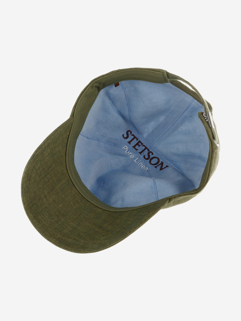 Бейсболка STETSON 7713101 BASEBALL CAP LINEN (оливковый)