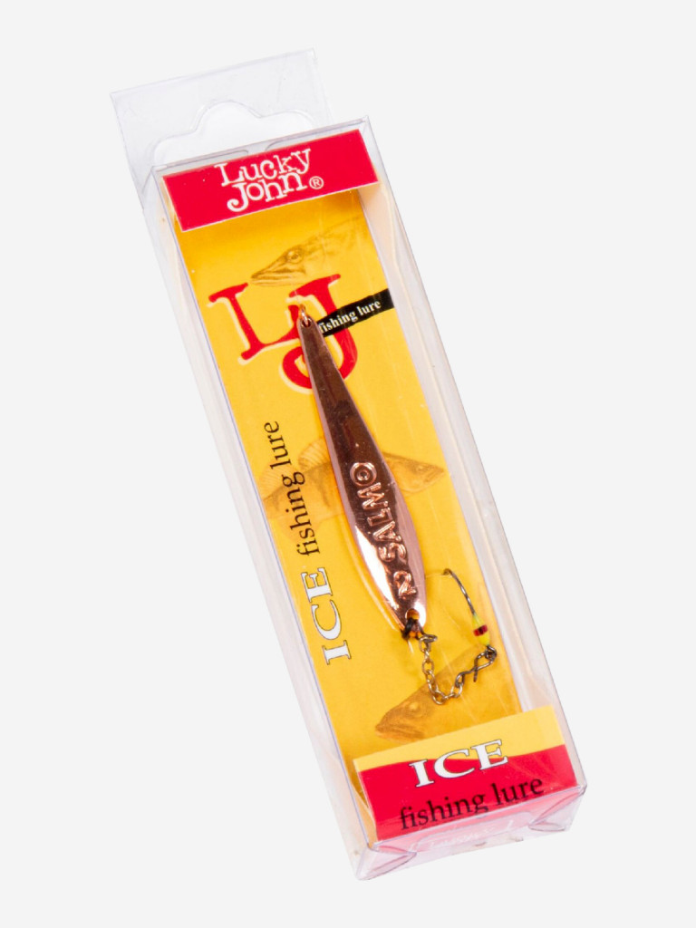 Блесна вертикальная зимняя Lucky John S-2-Z с цепочкой и крючком, вес 3,5 г