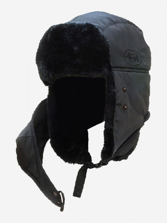 Шапка Alaskan Dog Salmon с мехом и маской черная (AWC1605B) для рыбалки и охоты