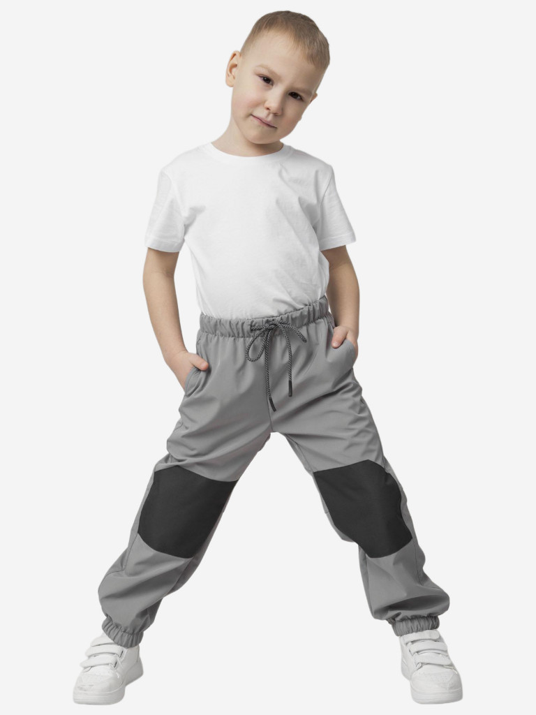 Брюки софтшелл для девочки batik серый