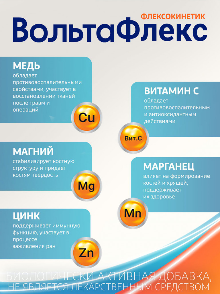 Бад ВольтаФлекс с коллагеном II типа для суставов 30 шт