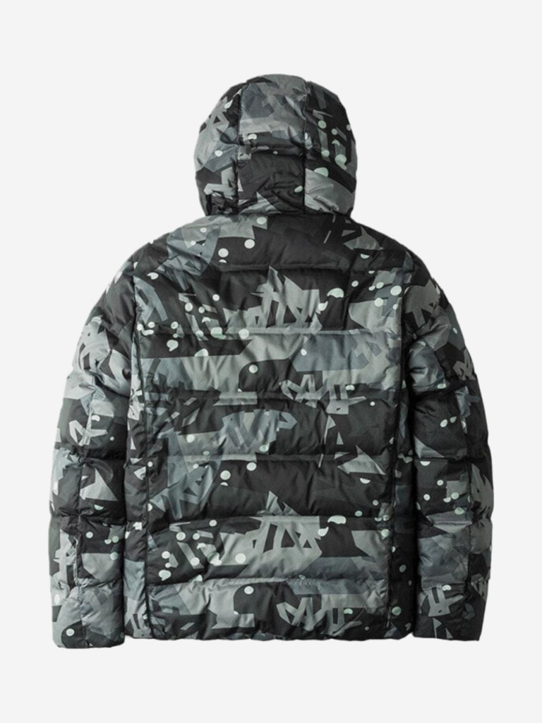 Пуховик Timberland Down Jacket Men's Gray Camouflage