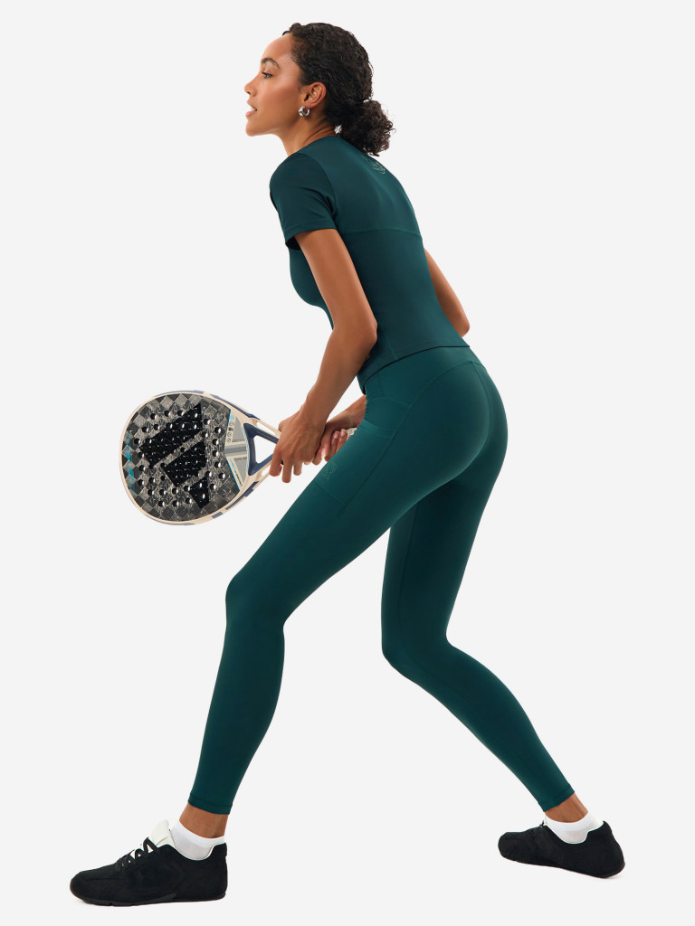 Легинсы женские RAQUETA SPORT с карманами Bestie, Deep Green