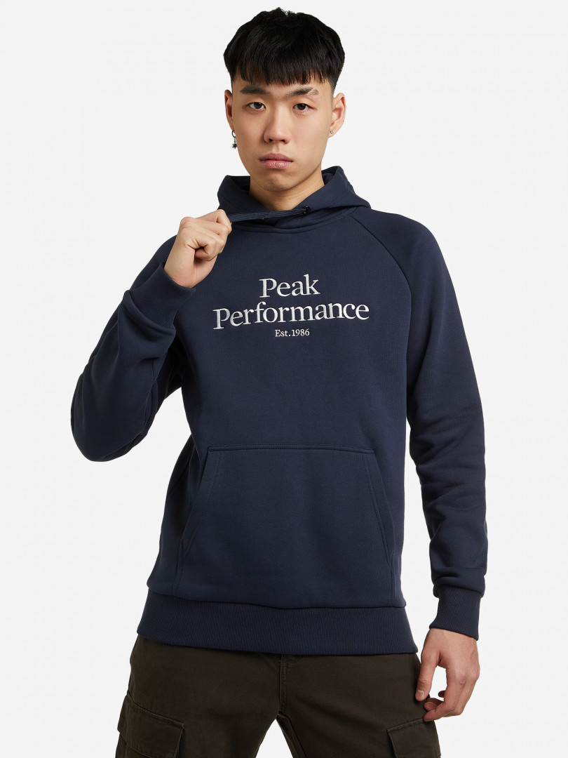 фото Худи мужская peak performance original, синий