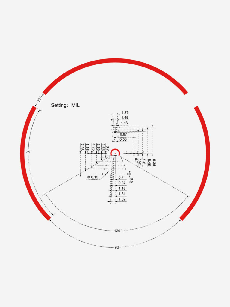 Прицел оптический Vector Optics Constantine 1-8x, с подсветкой
