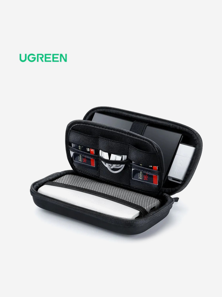 Органайзер UGREEN LP128 (50274) Hard Disk Storage для кабелей, наушников и жестких дисков
