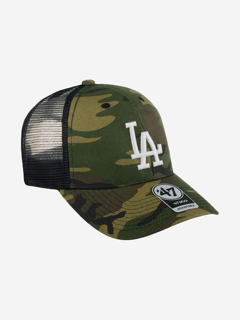 Бейсболка с сеточкой 47 BRAND B-CBRAN12GWP-CMD Los Angeles Dodgers MLB (оливковый)