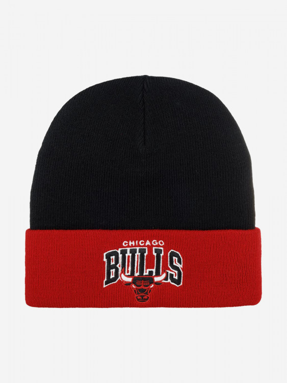 Шапка с отворотом MITCHELL NESS EU349-ARCHED-BLK Chicago Bulls NBA