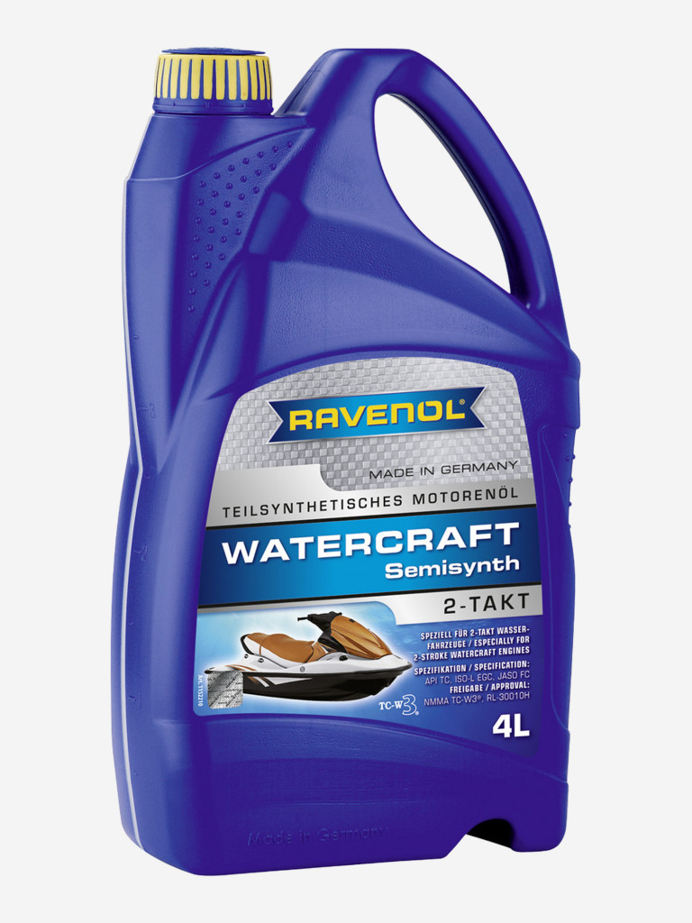Моторное масло RAVENOL Watercraft Teilsynth 2T, 4 литра