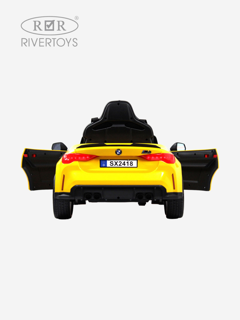 Детский электромобиль RIVERTOYS BMW M4 (A004AA) желтый