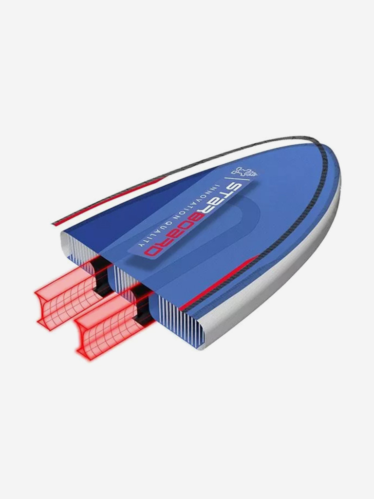 Сапборд надувной двухслойный Starboard iGO Deluxe Dc 11.2х31+х6, 340x79x15 см