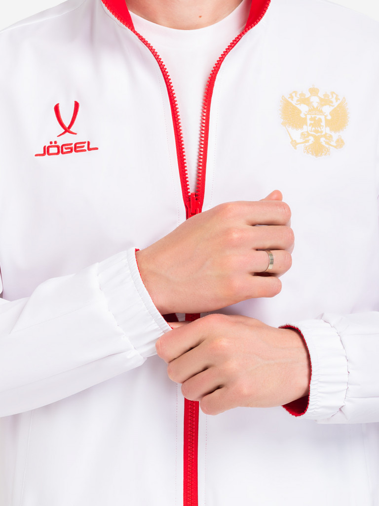 Куртка спортивная Jogel NATIONAL ANTHEM PerFormDRY Jacket, цвет красный-белый