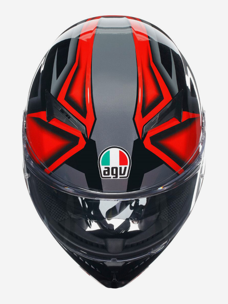 Мотошлем интеграл AGV K3 E2206 MPLK Compound Black/Red