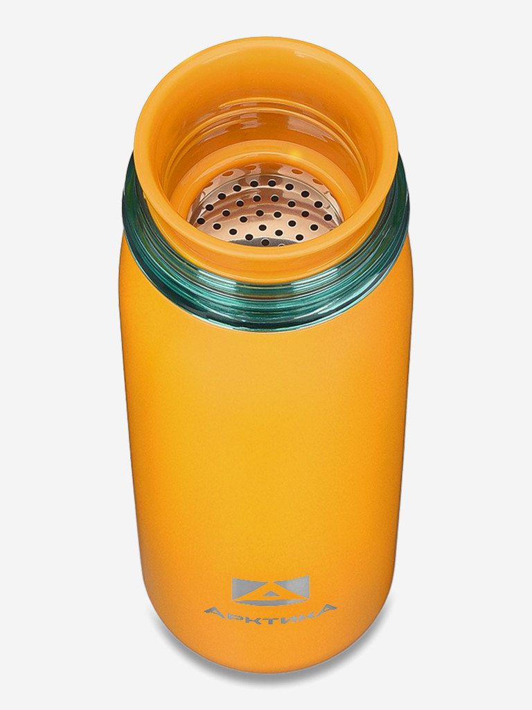 Термокружка Арктика 715 с ситечком 320 мл, оранжевая