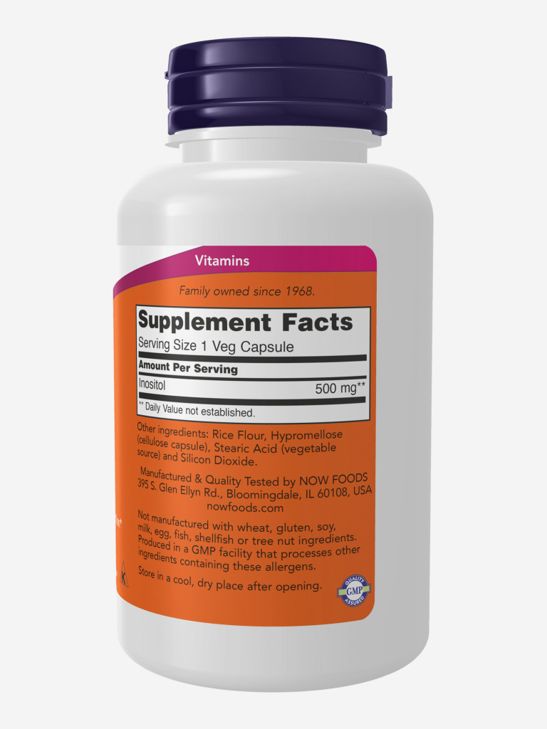 NOW "Инозитол 500 мг" 820 мг 100 капс