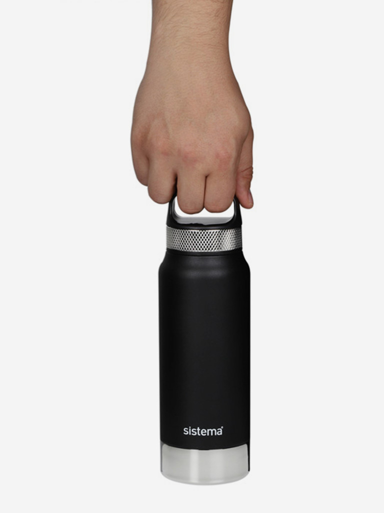 Термобутылка Sistema "Hydrate" 650мл черная 560