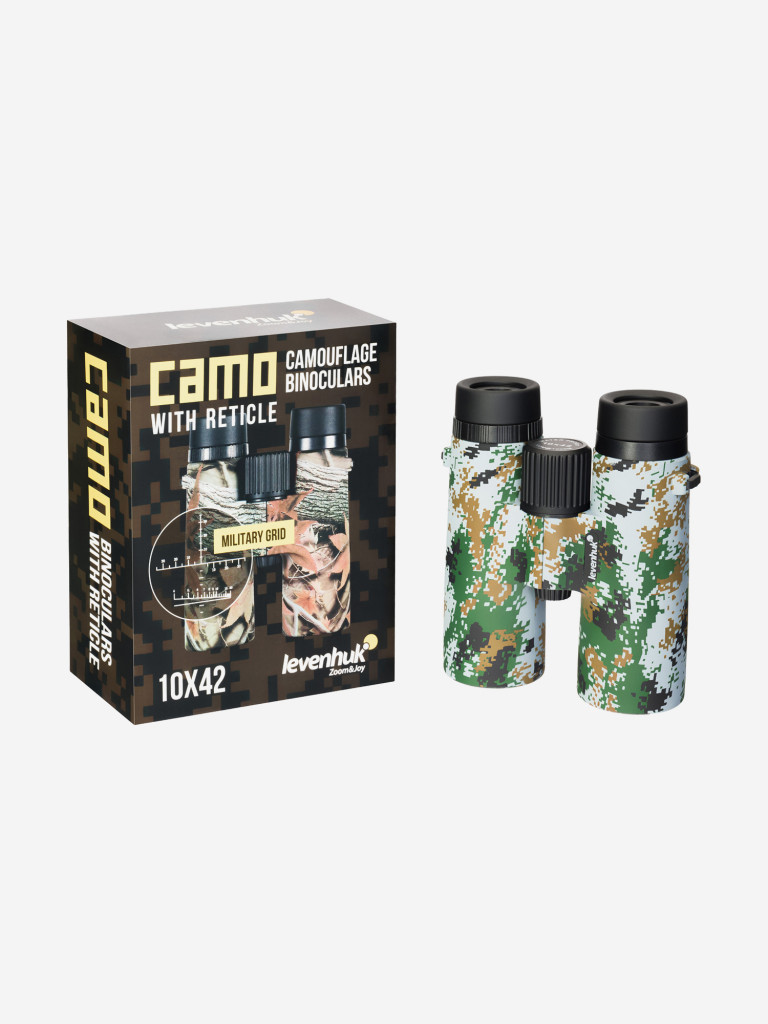Бинокль Levenhuk Camo Dots 10x42 с сеткой