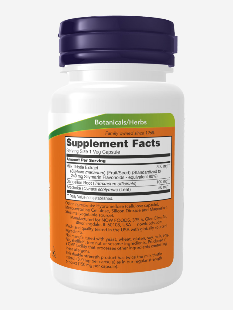 NOW Силимарин 580 мг 50 капс