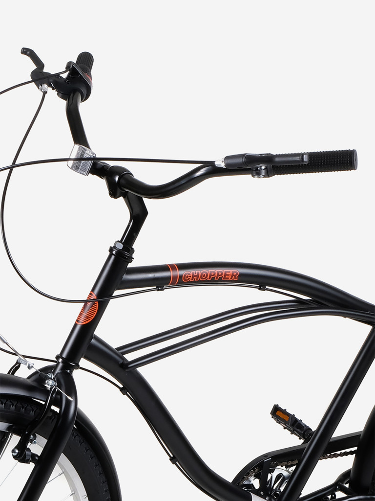 Велосипед NEXTbike Chopper, 26 дюймов, городской, чёрный, 18.5-дюймовая рама