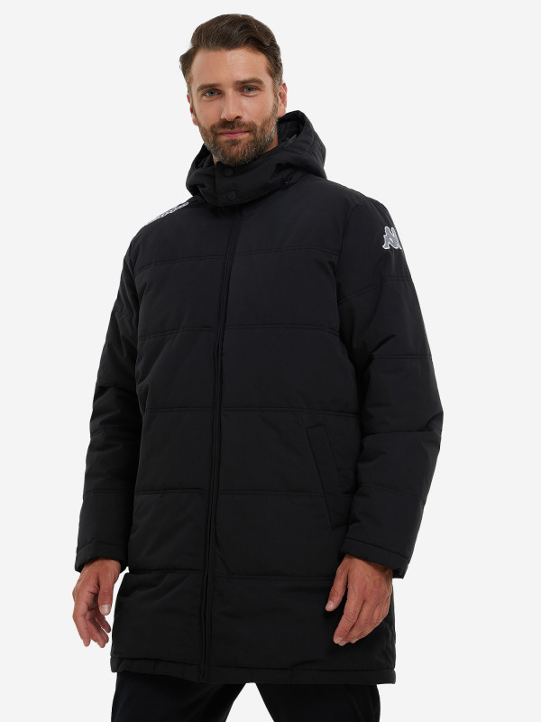 Куртка утепленная мужская Kappa арт. 303MB80 черный цвет — купить за 4919 руб. со скидкой 70 %, отзывы в интернет-магазине Спортмастер