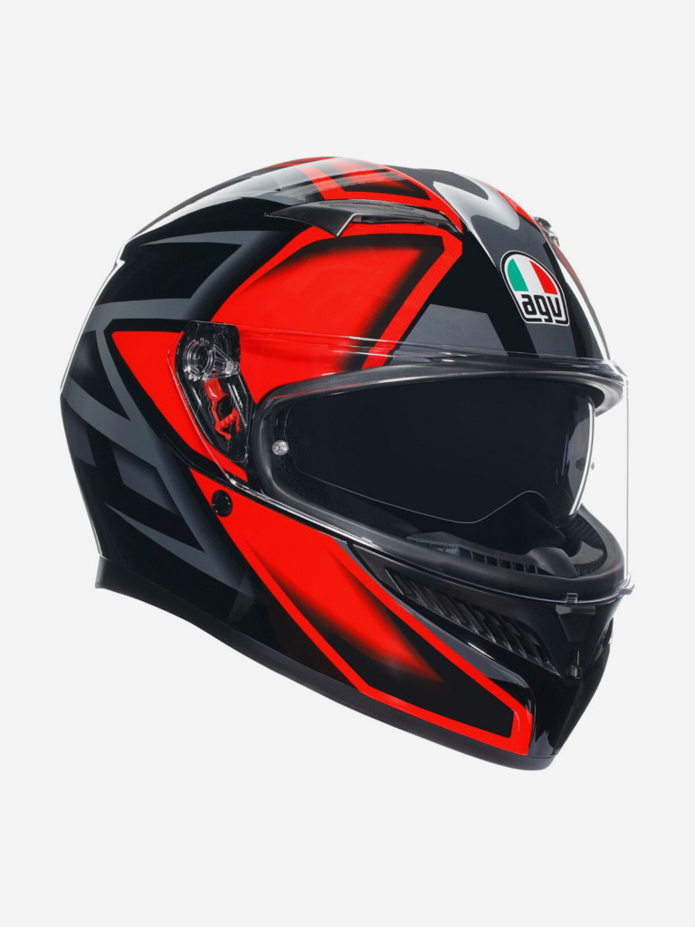 Мотошлем интеграл AGV K3 E2206 MPLK Compound Black/Red