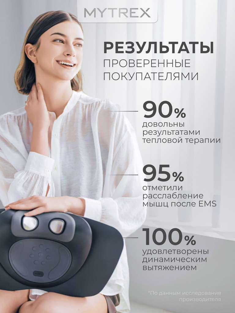 Массажер для шеи и плеч электрический с подогревом MYTREX MEDI NECK