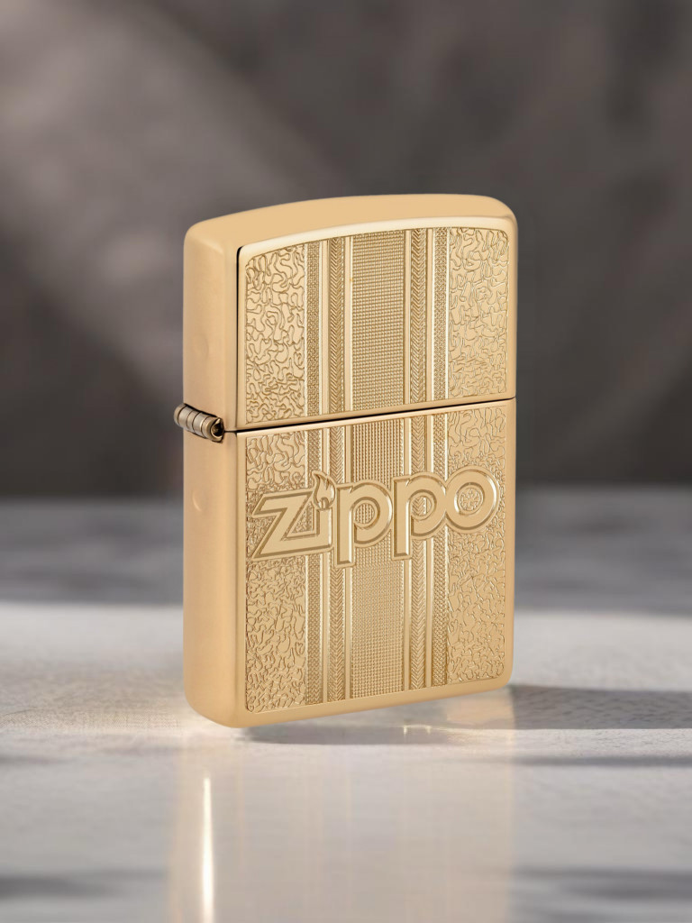 Зажигалка бензиновая ZIPPO 29677 Logo and Pattern
