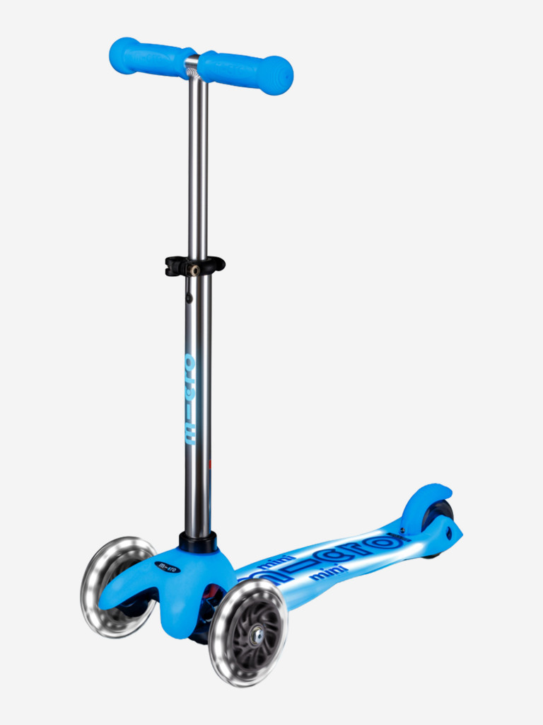 Самокат детский Micro Mini Deluxe Glow Plus LED, светится в темноте