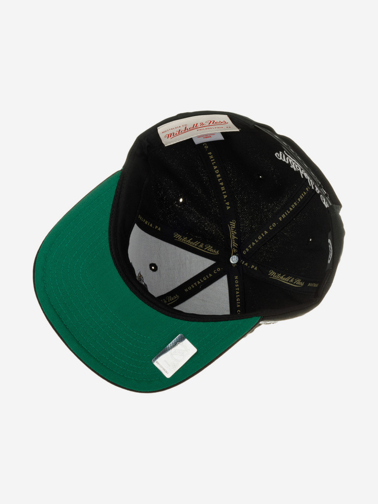 Бейсболка с прямым козырьком MITCHELL NESS HHSS6743-PPEYYPPPBLCK Pittsburgh Penguins NHL (черный)