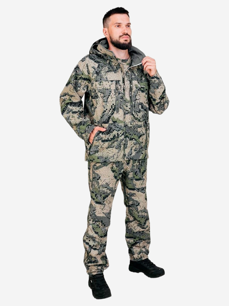 Костюм демисезонный Nisus Phantom (куртка+брюки) для рыбалки и охоты