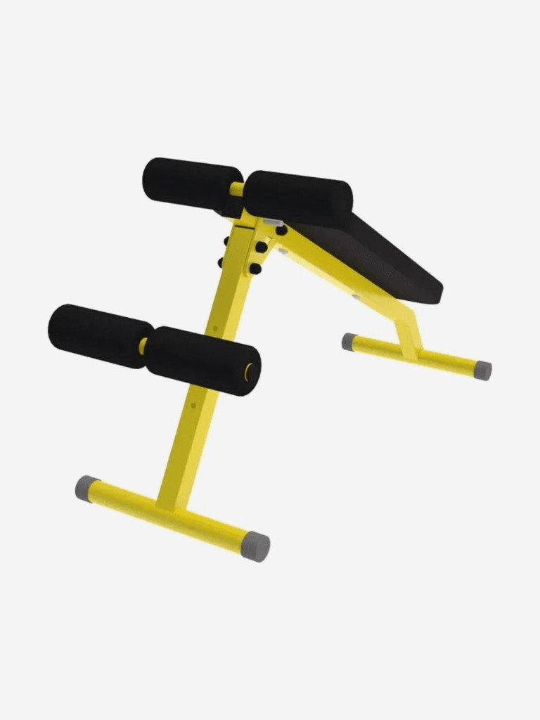 Скамья 2в1 Sportlim Пресс + Гиперэкстензия Желтая