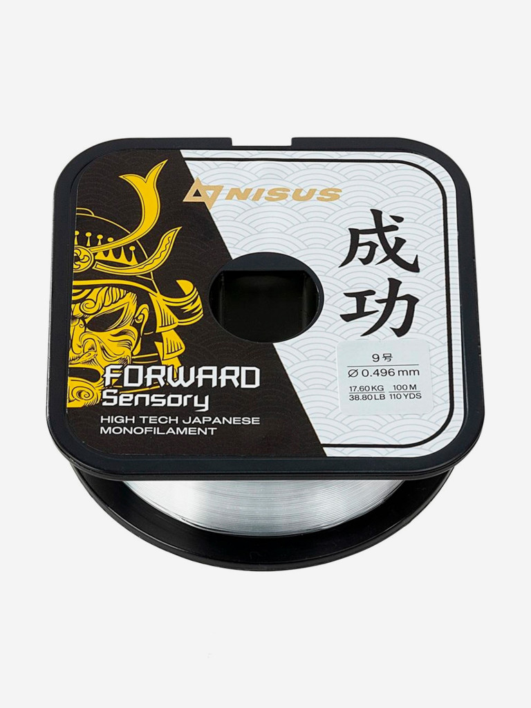 Леска для рыбалки Nisus FORWARD Sensory Nylon 0,496мм, 100м, 17,6кг, прозрачный