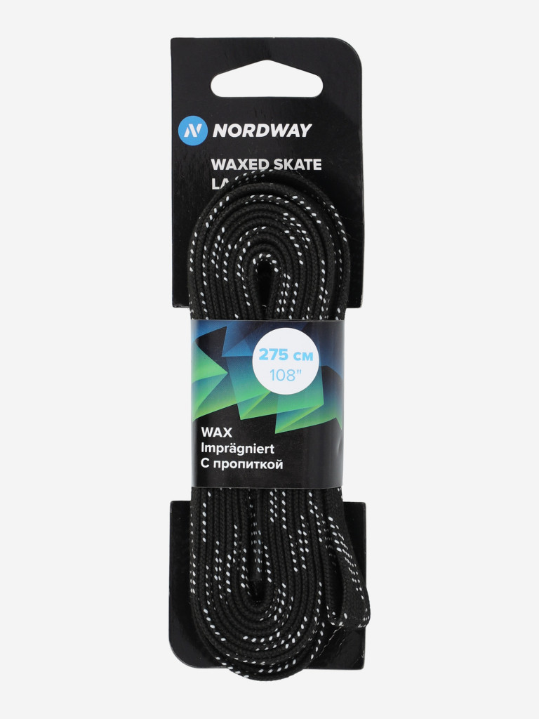 Шнурки для коньков с пропиткой Nordway Wax