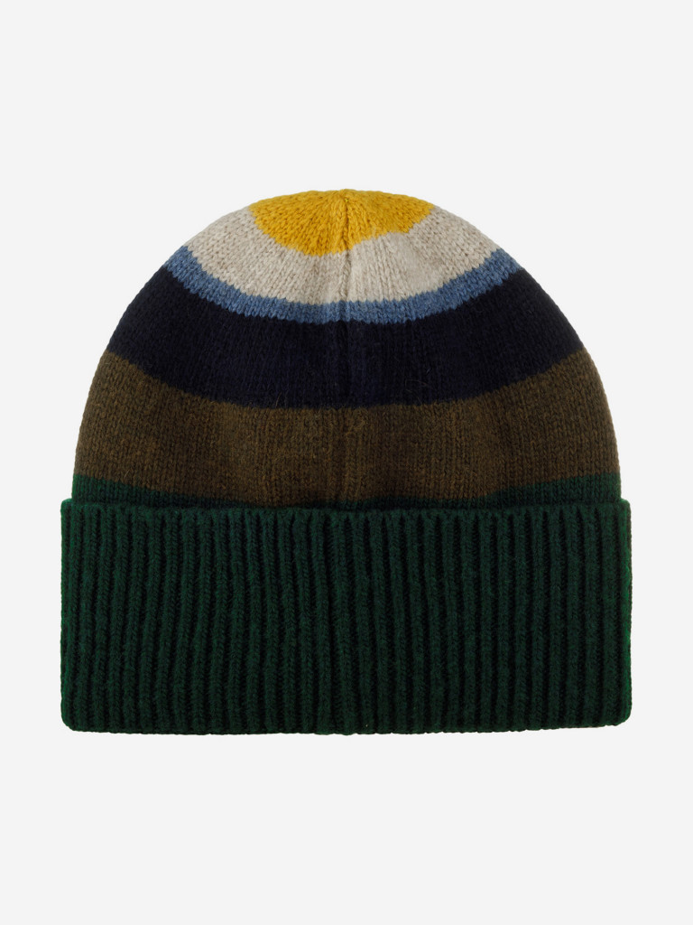 Шапка с отворотом STETSON 8599381 BEANIE WOOL (синий)