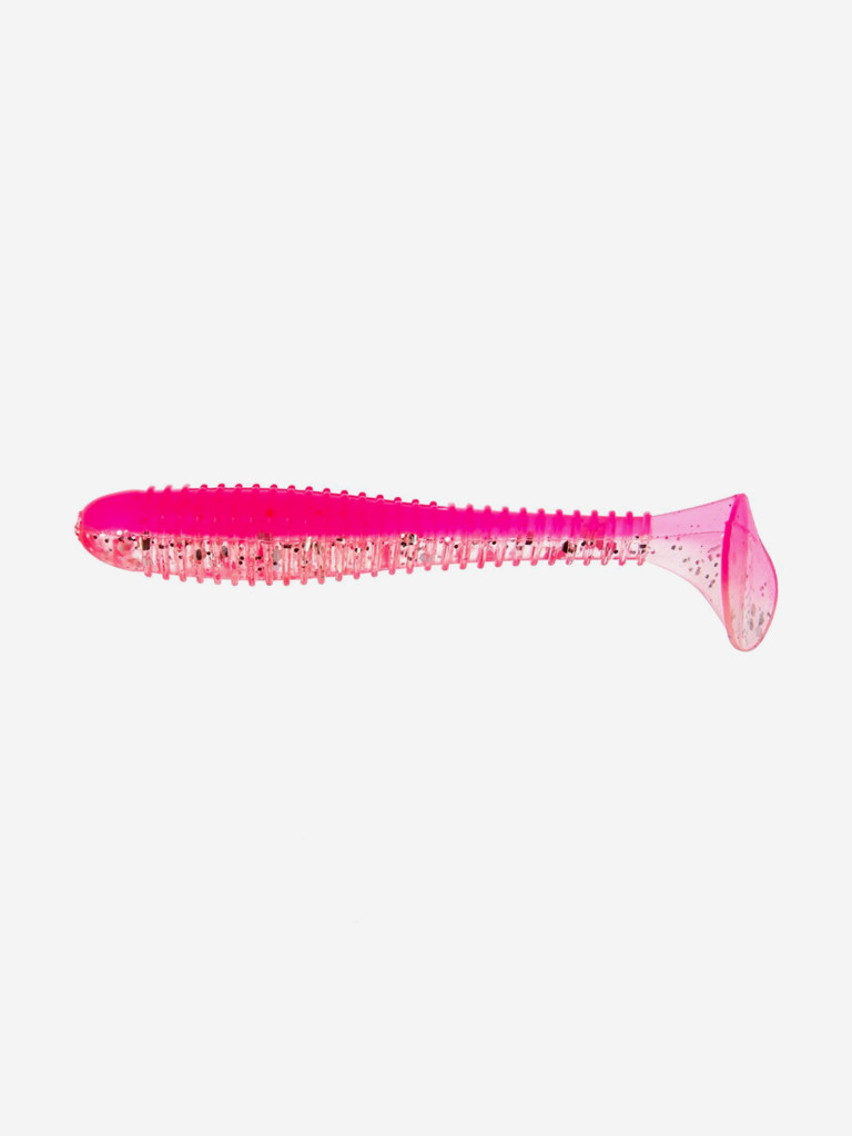 Мягкая приманка Helios Catcher, 3,55'' / 9 см, Silver Sparkles & Pink, 30 шт (HS-2-035-N-30)