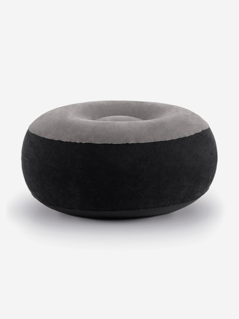 Кресло надувное Intex 68564 Ultra Lounge с пуфиком, с подстаканником, 102х137х79 см, флок