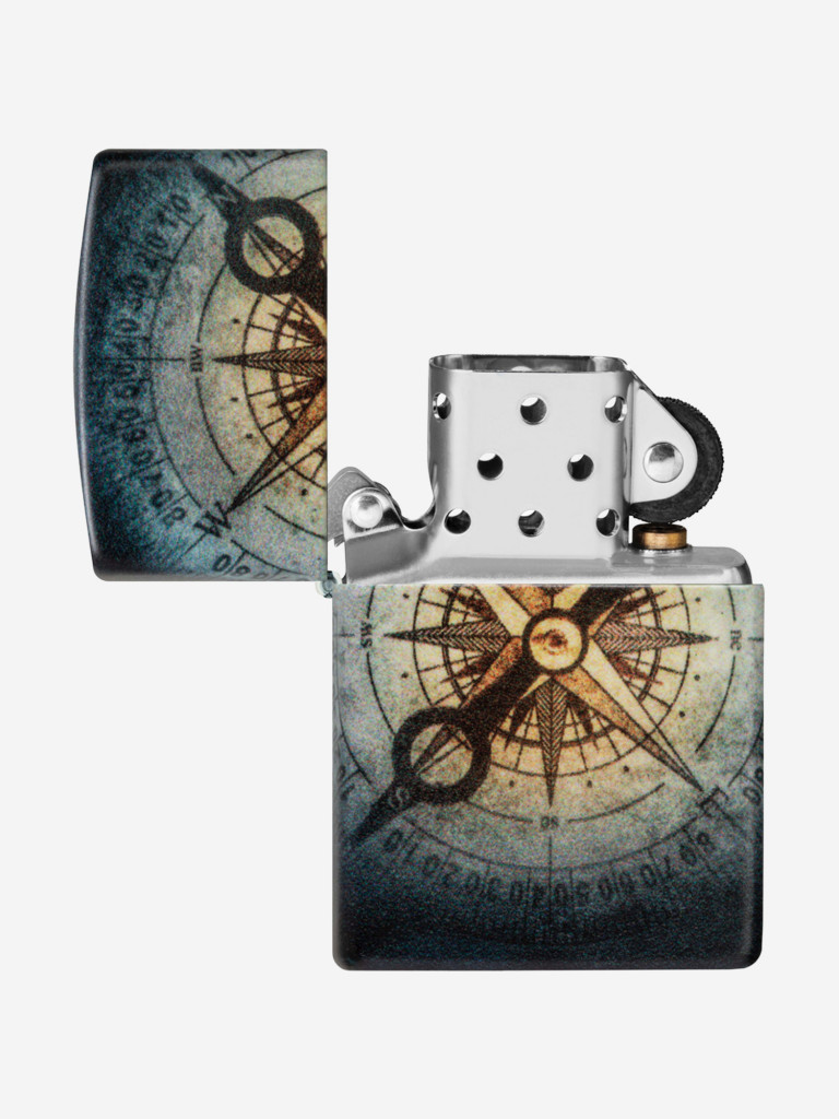 Зажигалка Zippo Compass Ghost Glow In The Dark Green