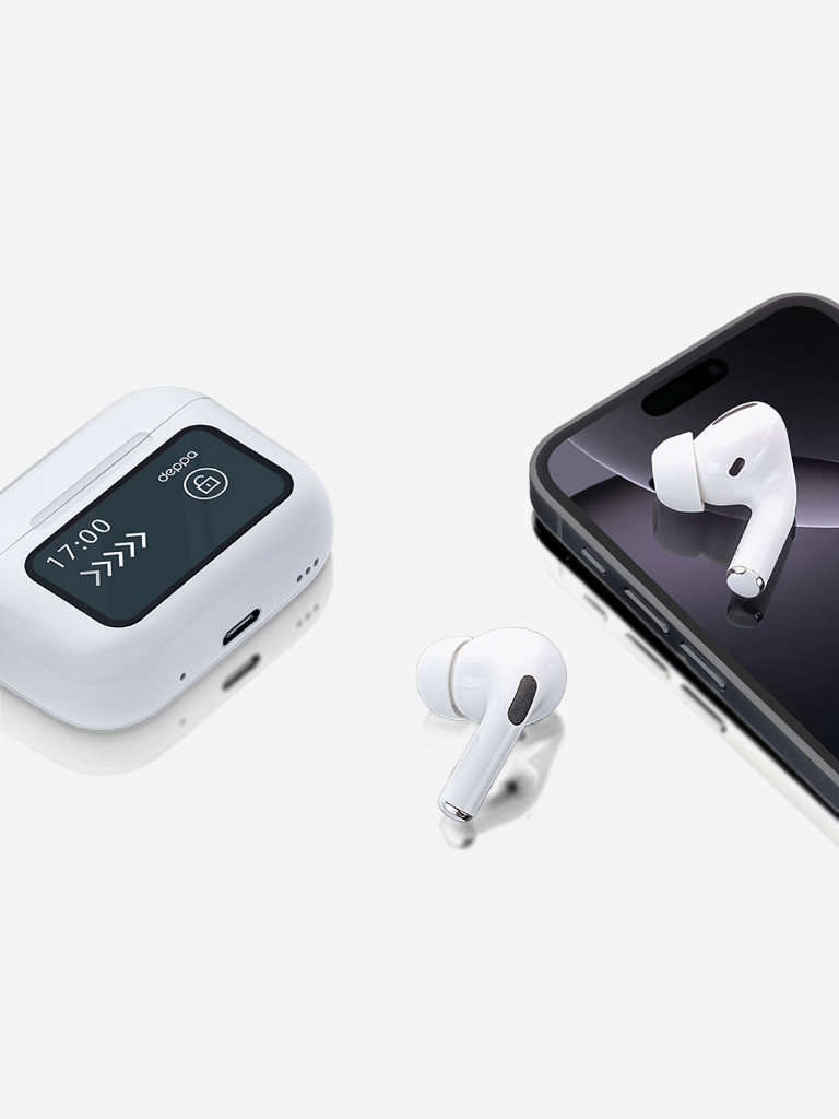 Беспроводные наушники с микрофоном Air Pro 3, шумоподавление ANC, bluetooth 5.3, 350 мАч, LCD