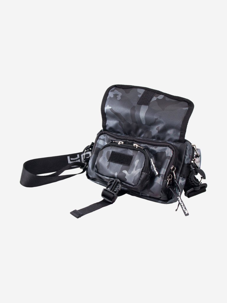 Сумка рыболовная Yaman Street Fishing MultiLock S-Pouch, 13,5х22х8 см, цвет серый камуфляж.